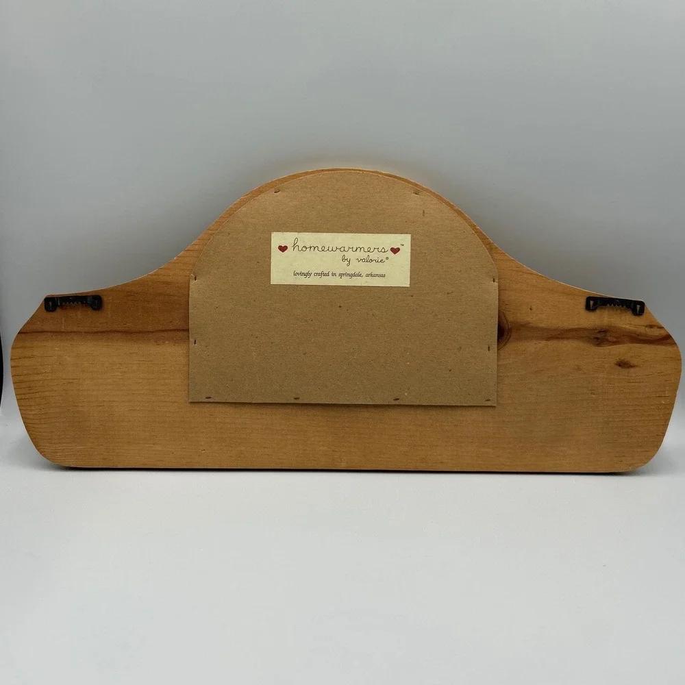 Homewarmers by Valorie Wood Wall Peg Rack Bless This Country Home Heart Plaque